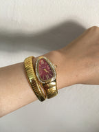 Montre BVLGARI Serpentine Rubis avec Strass