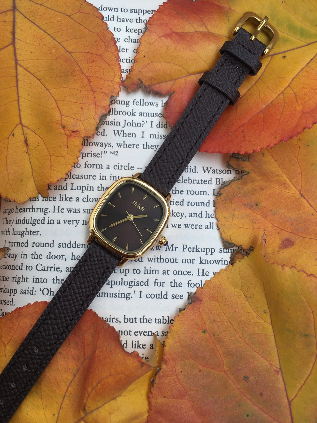 Montre IEKE ÉLISA ✨ Marron Chocolat