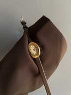 Montre IEKE style Baignoire - Marron Chocolat