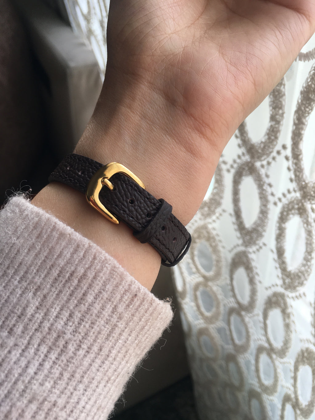 Montre IEKE Ovaline - Marron Chocolat