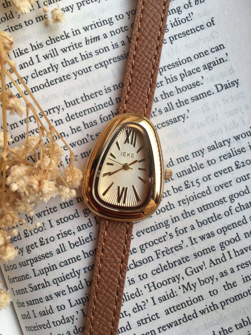 Montre IEKE Ovaline Camel