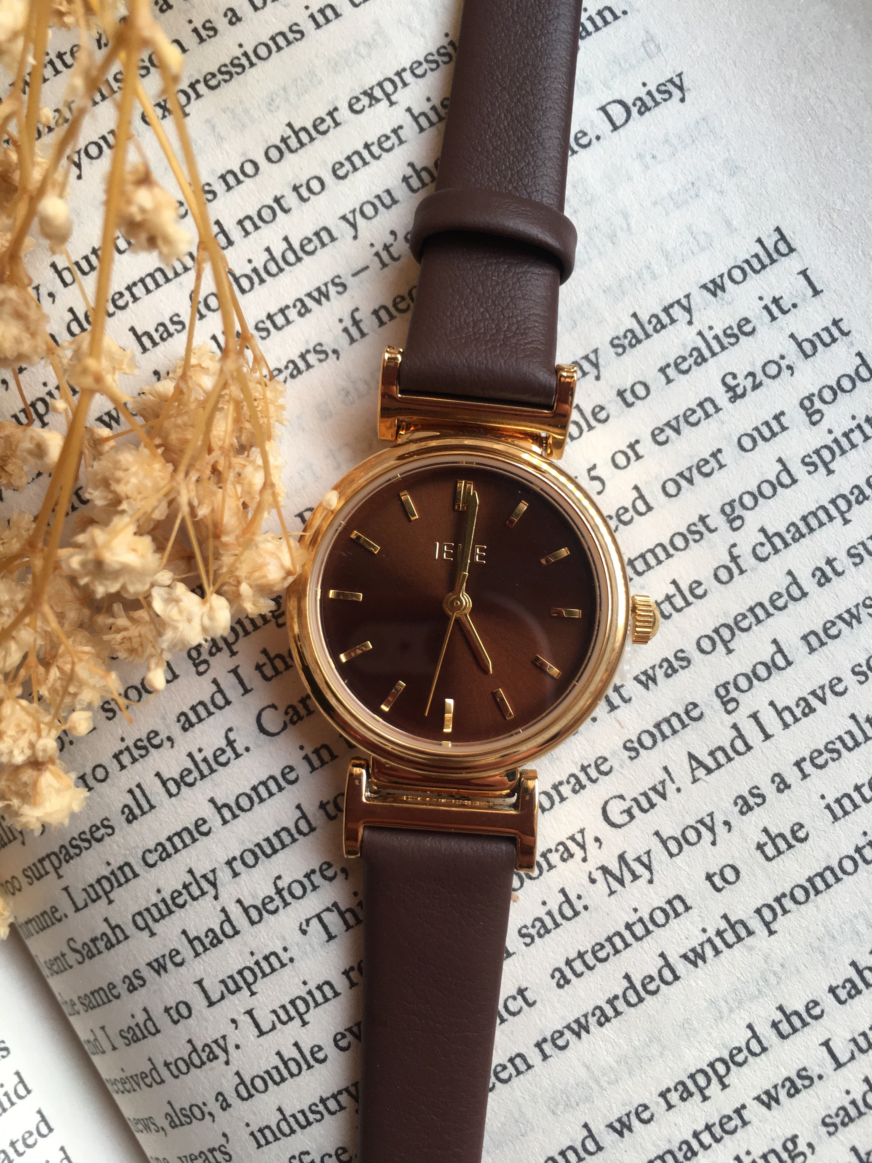 Montre IEKE Brunelle – Marron Ambre