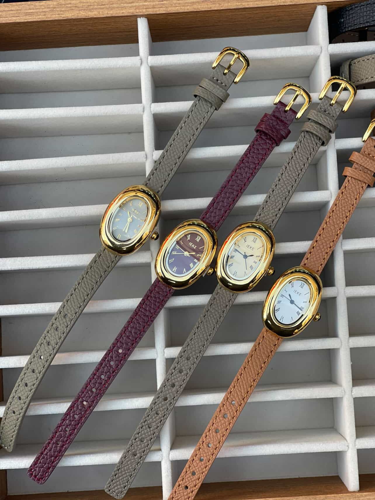 Montre IEKE Baignoire – Bracelet Cuir grainé