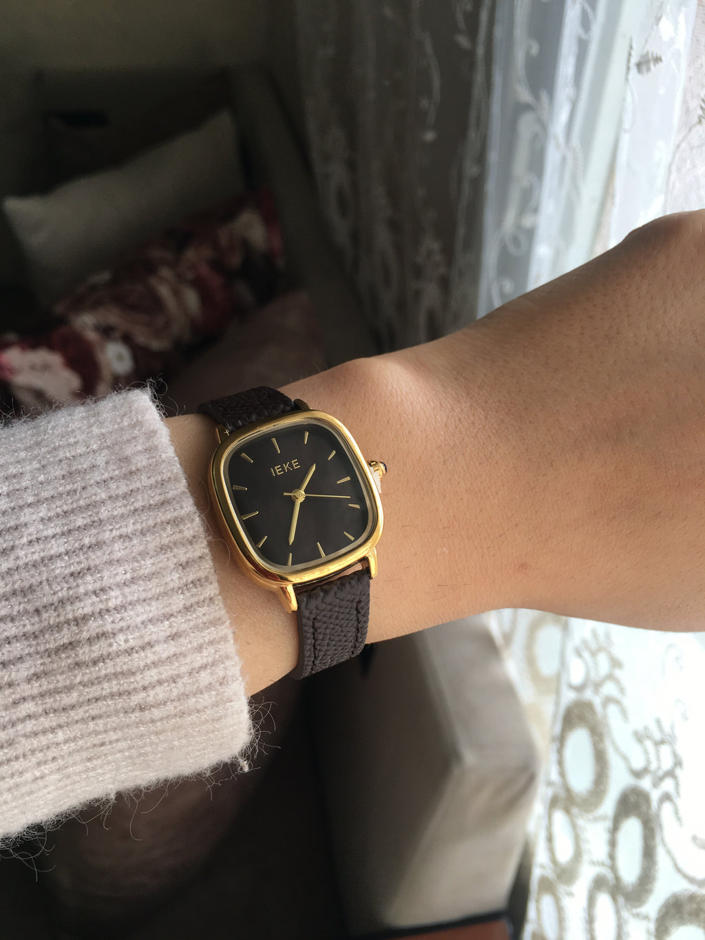 Montre IEKE ÉLISA ✨ Marron Chocolat