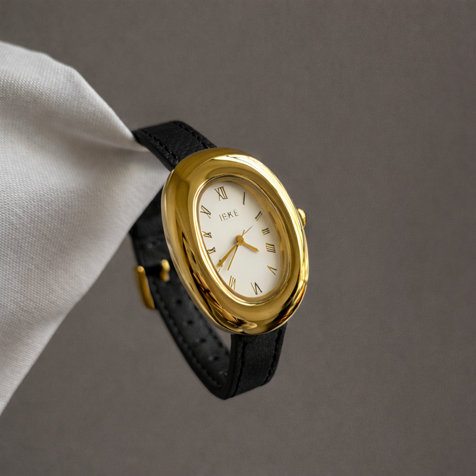 Montre IEKE style Baignoire - Noire