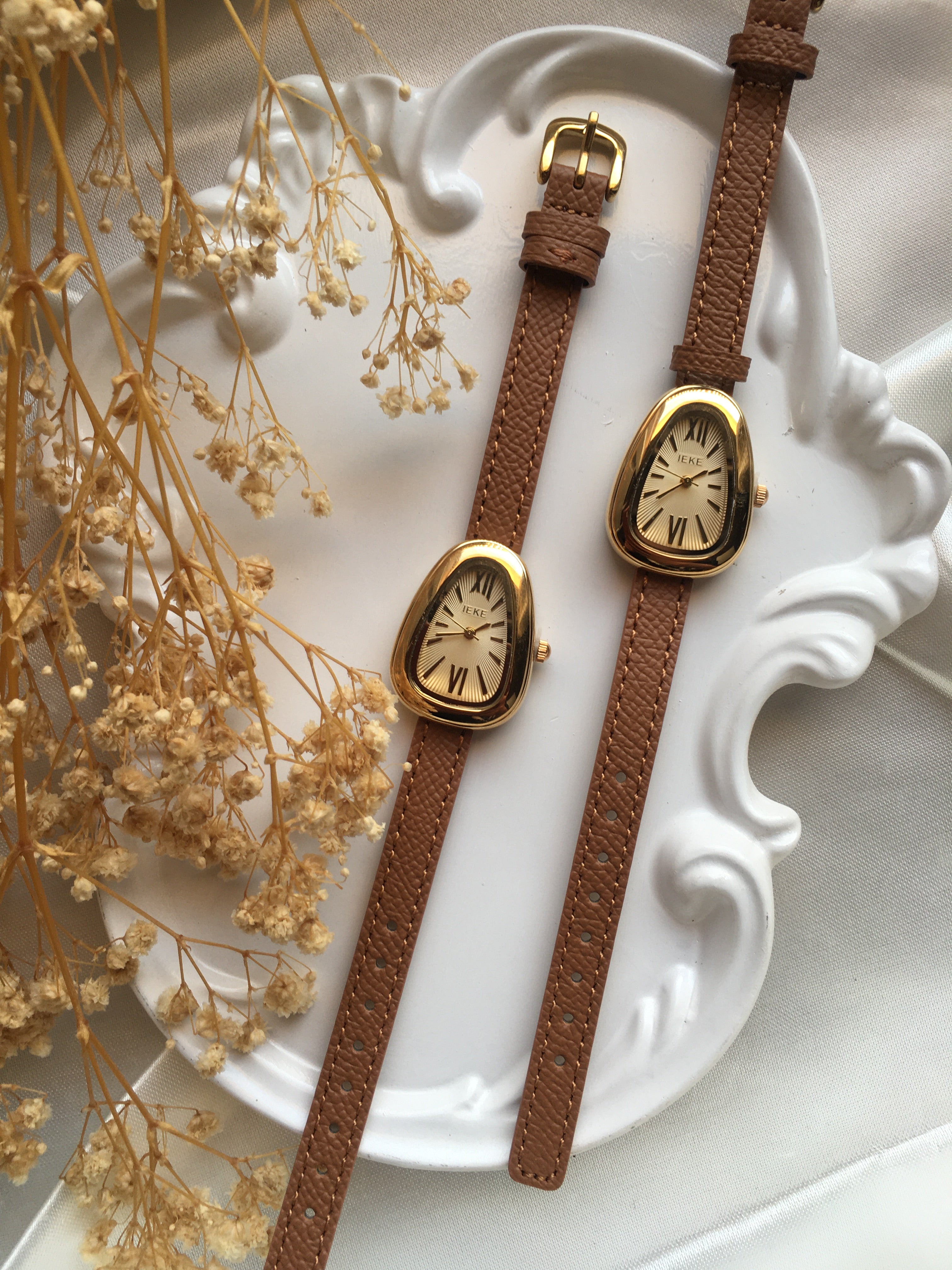 Montre IEKE Ovaline Camel