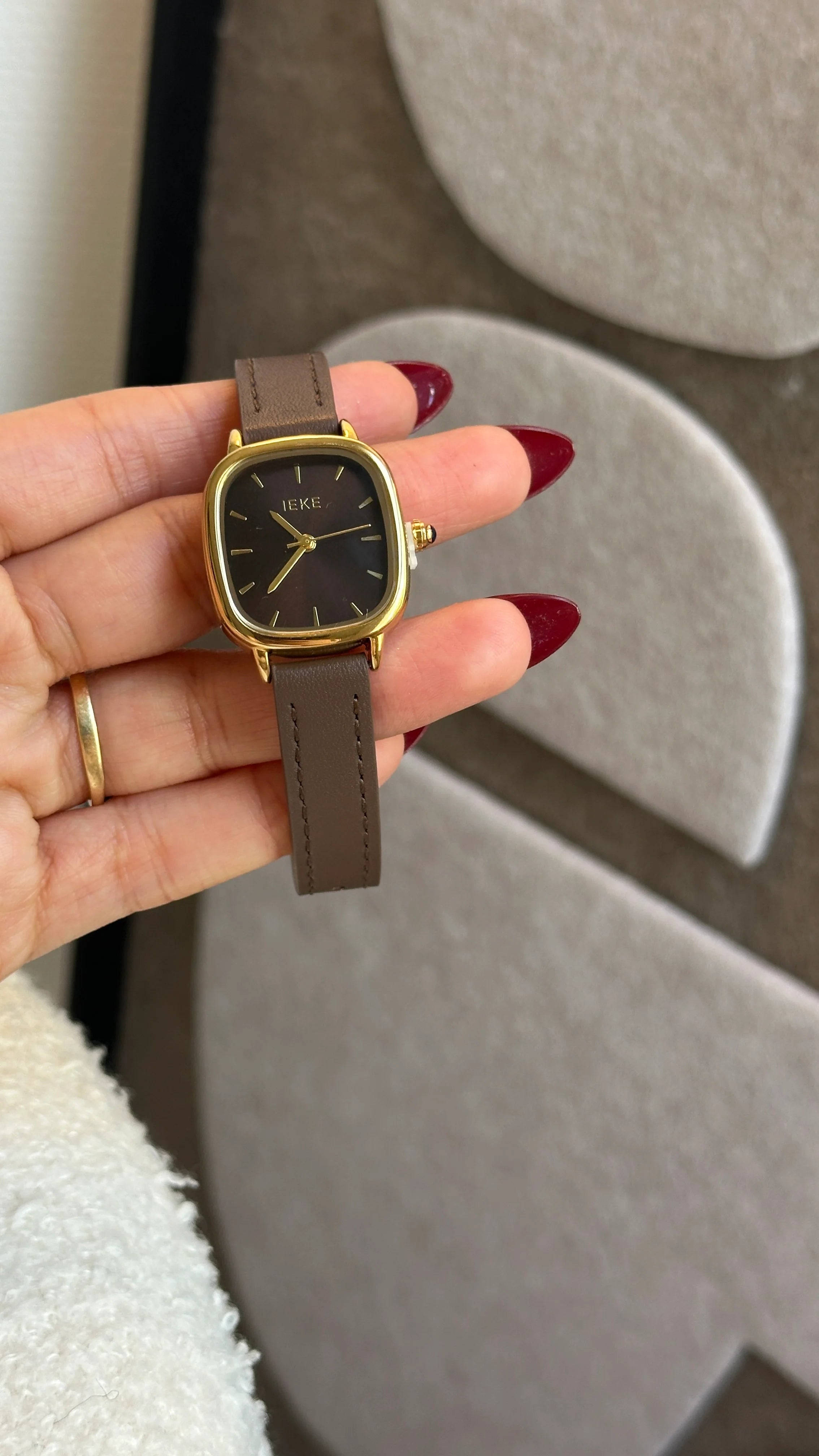 Montre IEKE choco acier inoxydable imperméable - Rachelle Jewellery